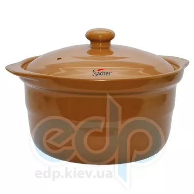 Sacher (посуда) Sacher - Кастрюля керамическая 1.2л коричневая(SHKP00070)