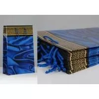 Пакет бумажный Sabona - Ткань синяя - 39x27.5x10