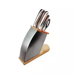 Vinzer - Набір ножів ICEBERG - 7 предметів, сталева ручка, сталева підставка (арт. 89110)